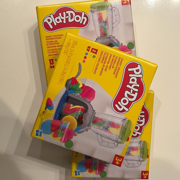 Hasbro Play-Doh Smoothie Maker Playset Lot of 3 Kids Blender Toys New (hg/x) - Picture 7 of 12